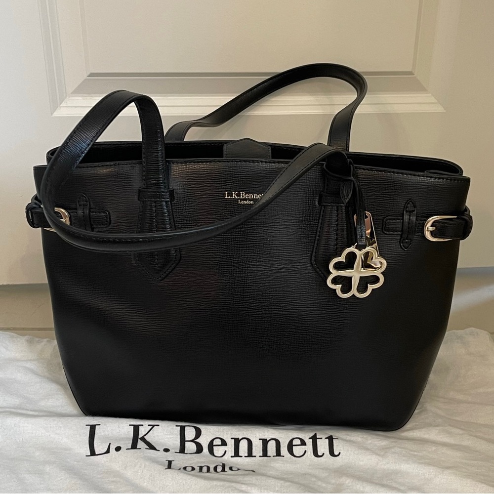 L.K. Bennett black tote